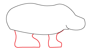 How to draw a Cartoon Polar Bear step 3